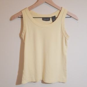 New York & Company Yellow Tank Top XS